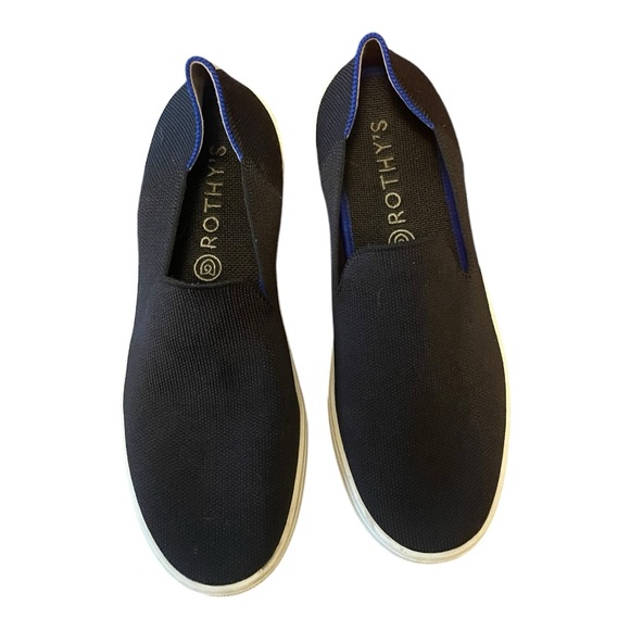 Rothy’s-The Original Slip on Sneaker-Sz 9 Black - Picture 2 of 9